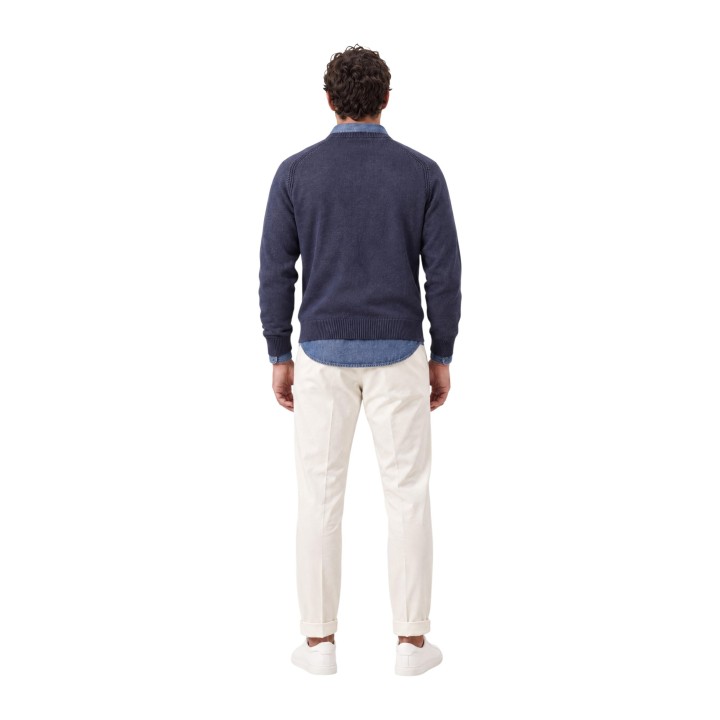 Jersey azul de hombre YOS LGI6ML011668U en vista posterior