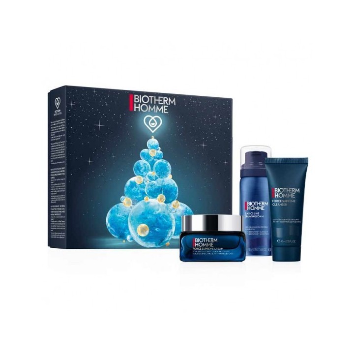 Set facial azul Biotherm Homme con crema