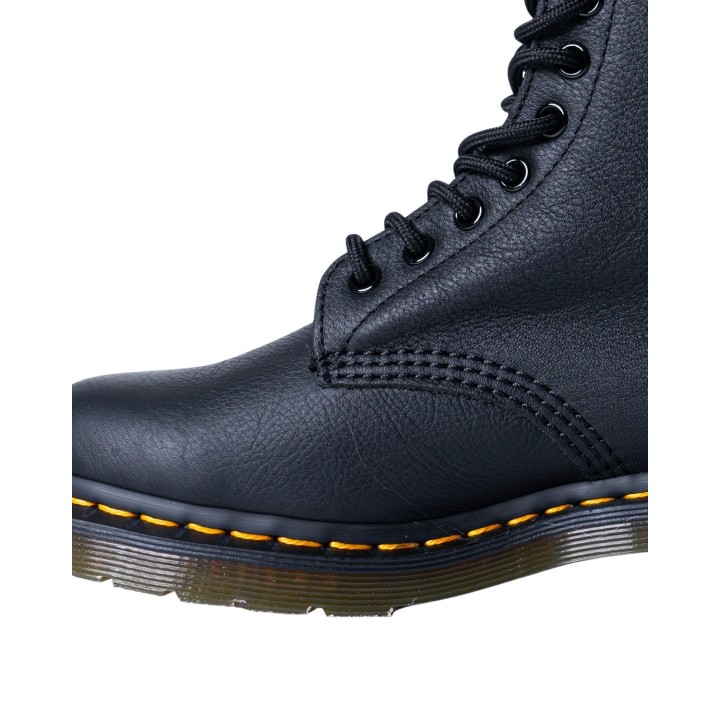 Dr. Martens 1460 Pascal botas de mujer negras de piel detalle de costuras y suela