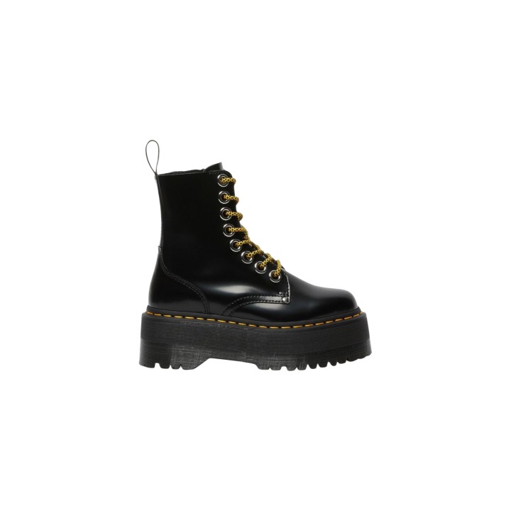 Dr. Martens Jadon Max Buttero 25566001 botas de mujer negras vista lateral