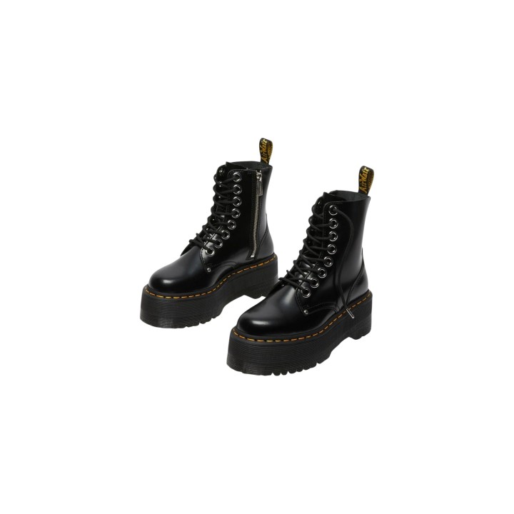Dr. Martens Jadon Max Buttero 25566001 botas de mujer negras vista tres cuartos frontal