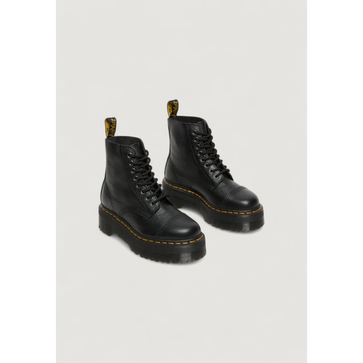 Dr. Martens Sinclair Milled Nappa 22564001 botas de mujer negras de piel vista tres cuartos frontal