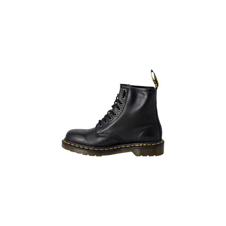 Bota Dr. Martens 1460 Nappa negra de mujer vista lateral opuesta