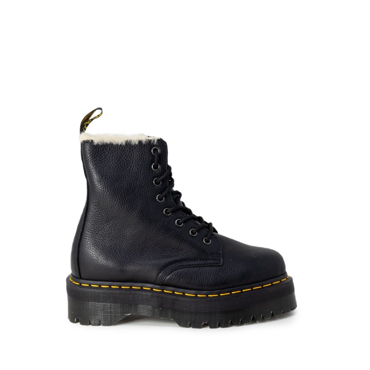Bota Dr. Martens Jadon para mujer en negro vista lateral