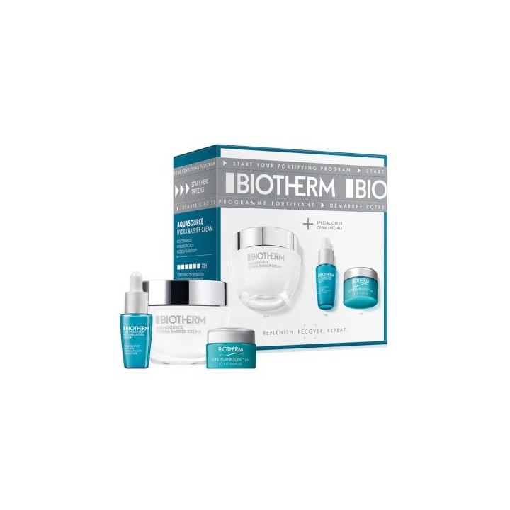 Pack de crema facial unisex Biotherm azul y blanco vista frontal