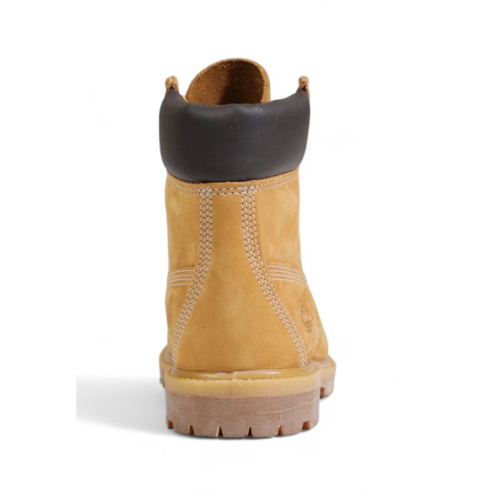 Bota Timberland de mujer beige en cuero nobuk vista posterior modelo TB110361713