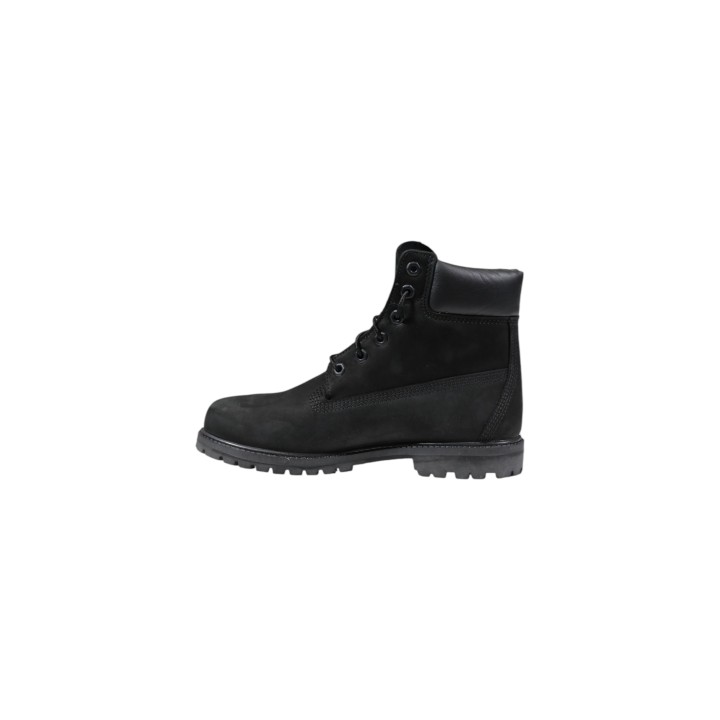 Timberland bota de mujer negra Prem 6 con cordones vista lateral