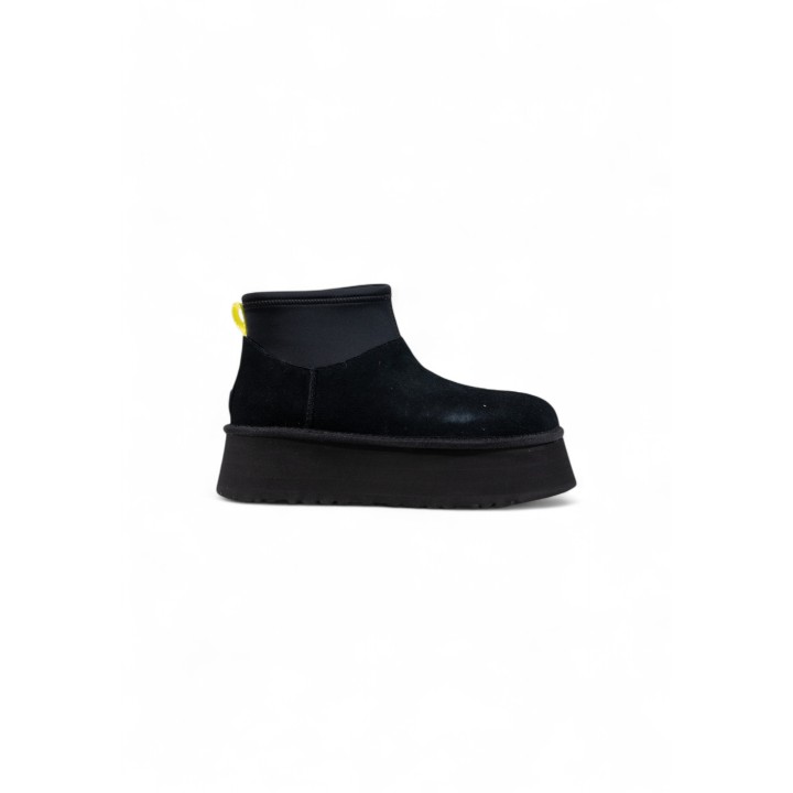 UGG Classic Mini Dipper 1168170 para mujer en ante negro vista lateral