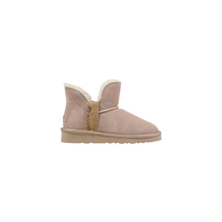 Botín de mujer Alviero Martini Prima Classe JR N 1326 407A beige claro vista lateral