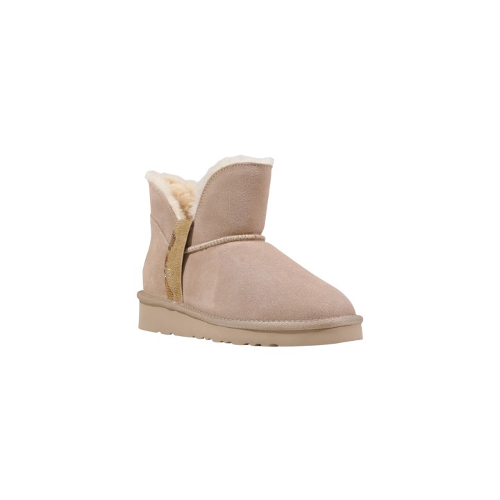 Botín de mujer Alviero Martini Prima Classe JR N 1326 407A beige claro vista tres cuartos
