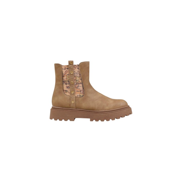 Alviero Martini Prima Classe botín de mujer beige JR N 2323 0315 vista lateral