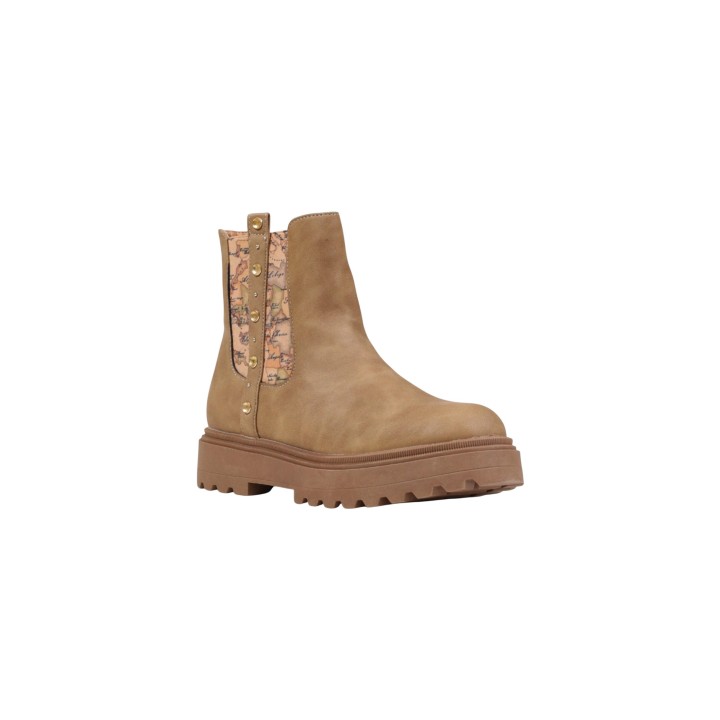 Alviero Martini Prima Classe botín de mujer beige JR N 2323 0315 vista tres cuartos