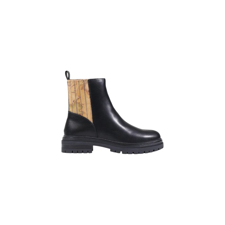Alviero Martini Prima Classe botín de mujer negro Z 1246 300B vista lateral