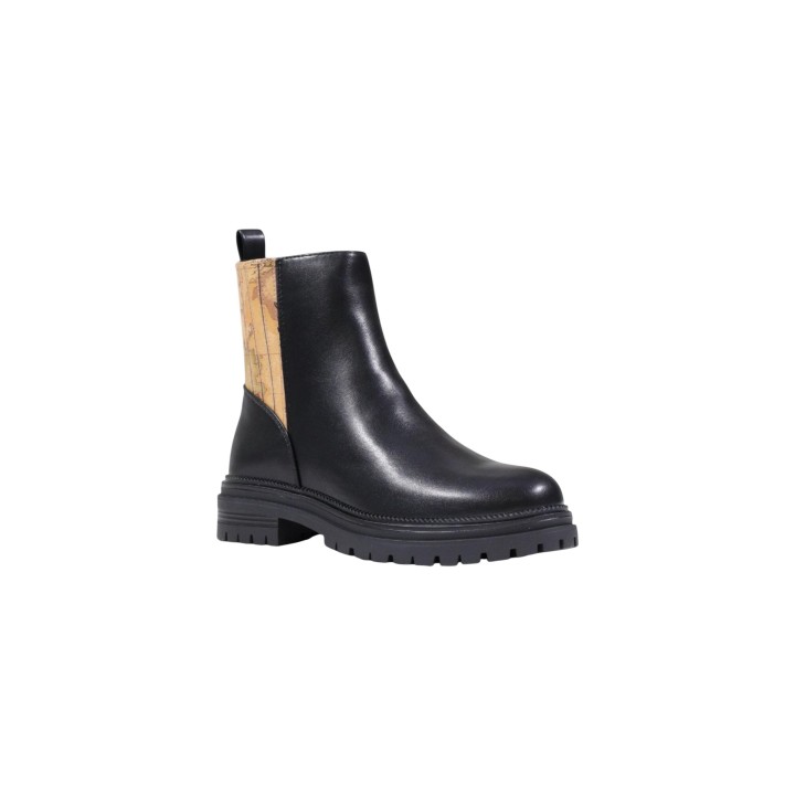 Alviero Martini Prima Classe botín de mujer negro Z 1246 300B vista tres cuartos