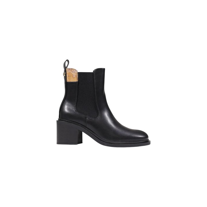 Alviero Martini Prima Classe botín de mujer negro Z 1258 300B en vista de tres cuartos