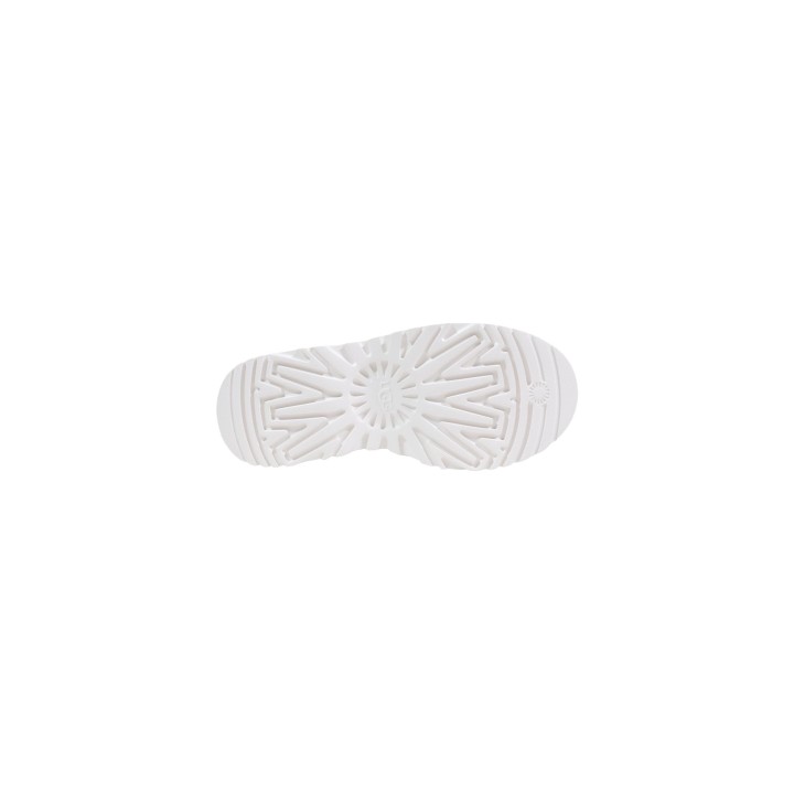 Suela blanca del botín deportivo UGG beige vista inferior