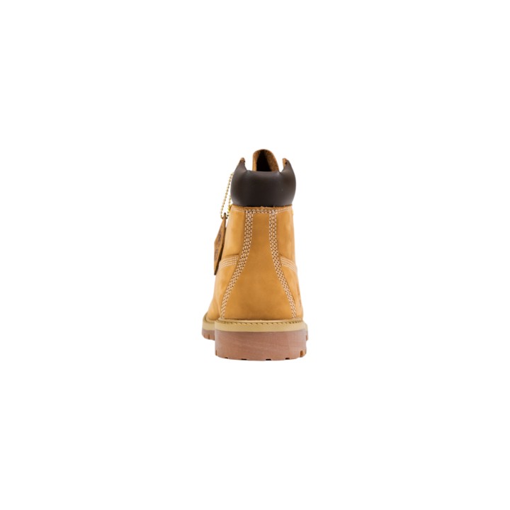 Timberland bota de mujer Prem 6-In Lace Waterproof de cuero color cuero vista posterior