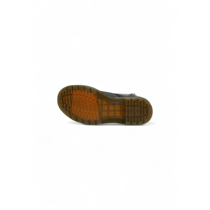 Dr. Martens 1460 Pascal Frnt Zip Nappa botas de mujer negras de piel detalle de la suela