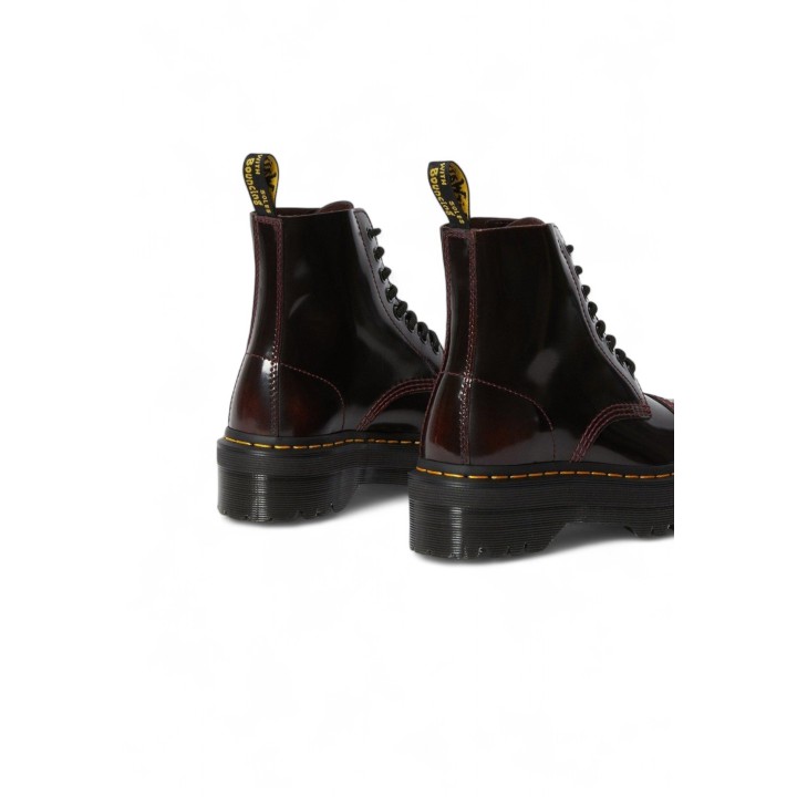 Dr. Martens Sinclair Arcadia botas de mujer bordeaux en vista posterior