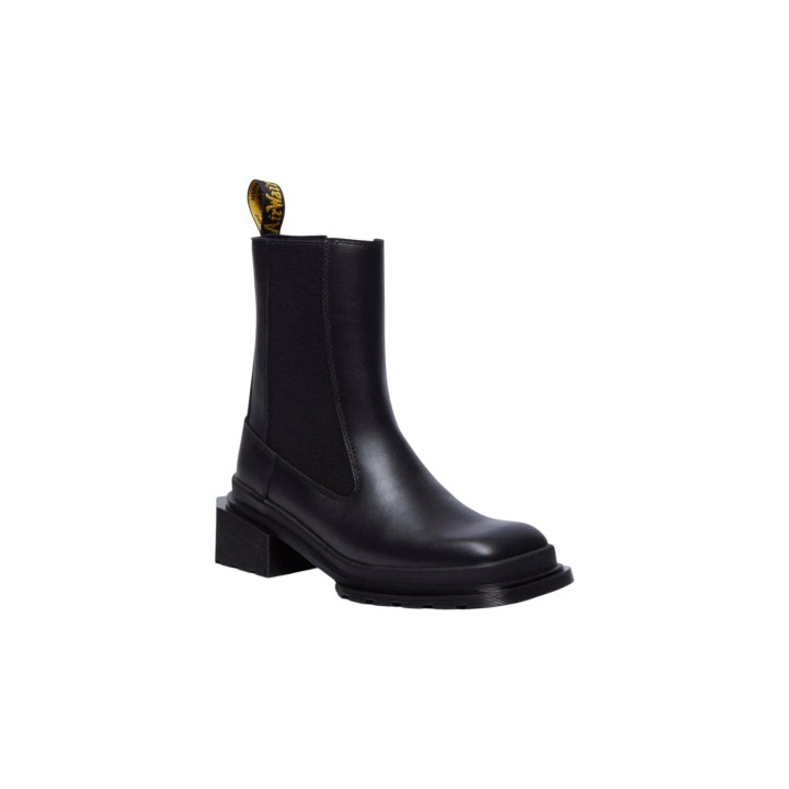 Botín Chelsea Dr. Martens Maybole Wanama 32069001 para mujer en negro vista tres cuartos