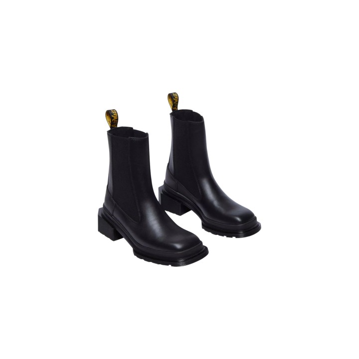 Par de botines Chelsea Dr. Martens Maybole Wanama 32069001 para mujer en negro vista tres cuartos
