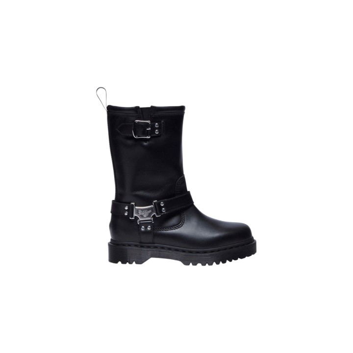 Dr. Martens Anistone Hi Wanama 32199001 botas de mujer negras vista lateral