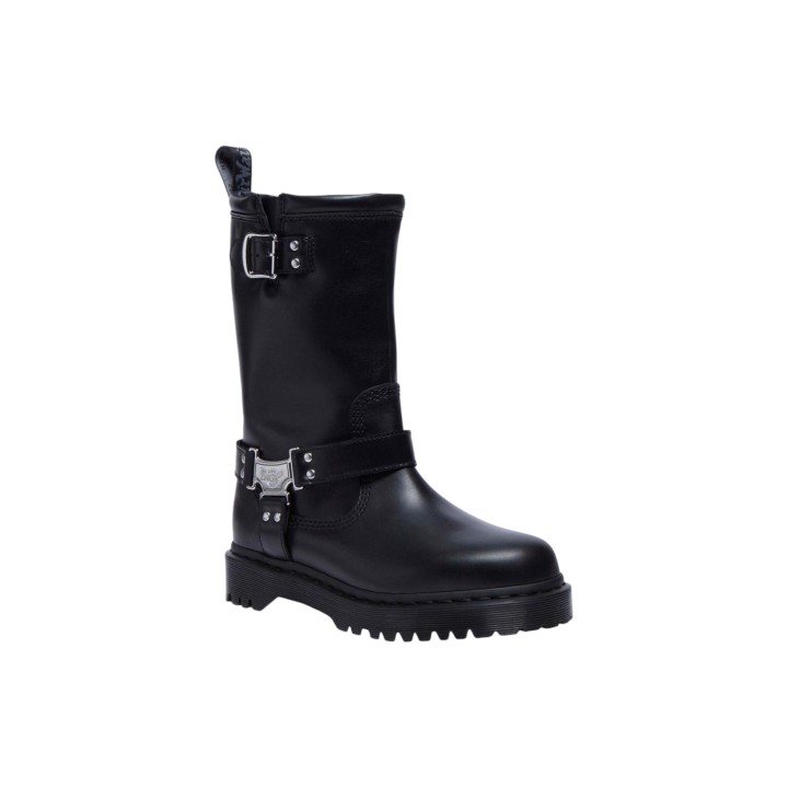 Dr. Martens Anistone Hi Wanama 32199001 botas de mujer negras vista tres cuartos