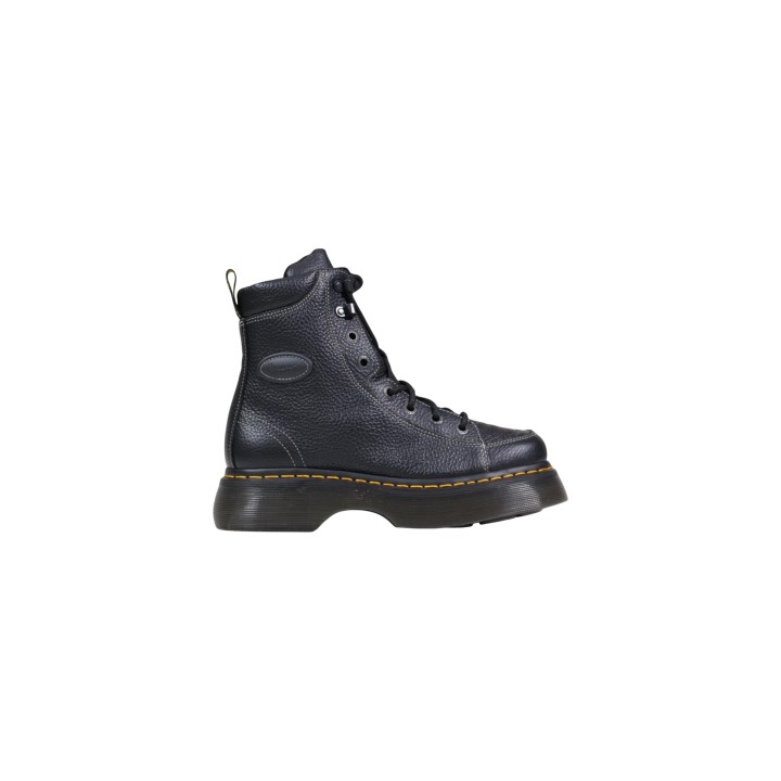 Dr. Martens Buzz 8i para mujer en napa negra vista lateral