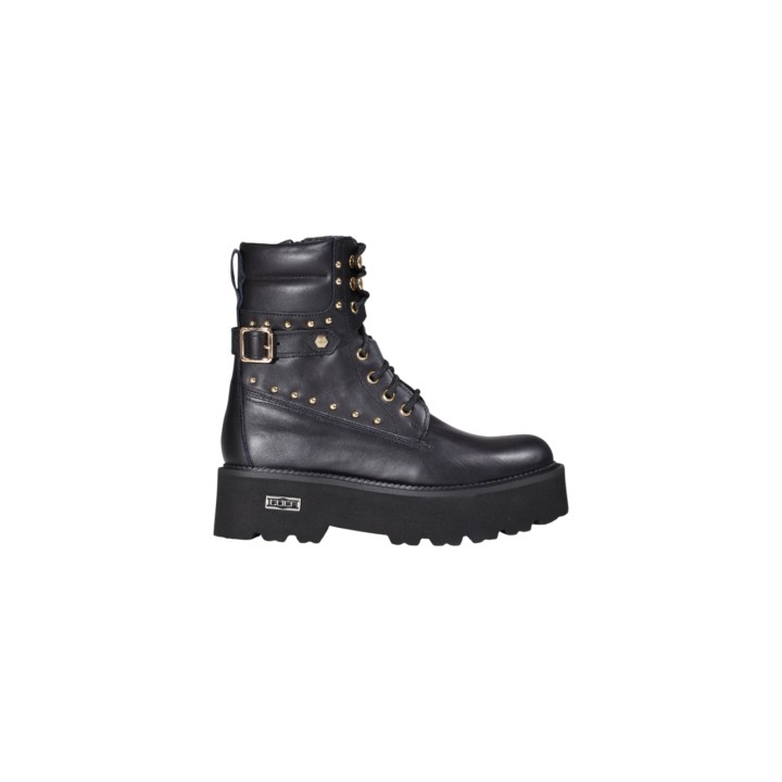 Botas Cult Rocky 4641 Mid negras para mujer vista lateral