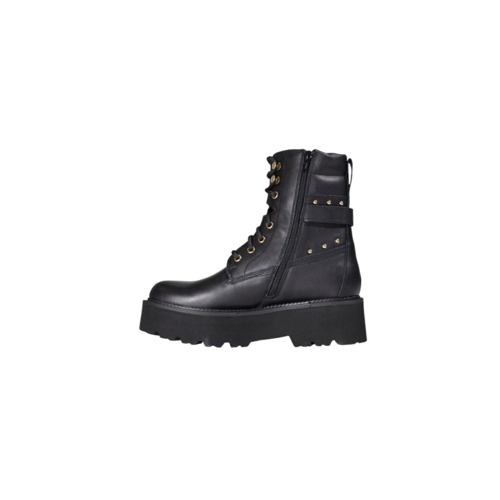 Botas Cult Rocky 4641 Mid negras para mujer vista lateral con cremallera