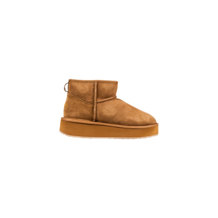 Emu Australia Stinger Micro Flatform 2.0 W13296 para mujer en beige vista lateral
