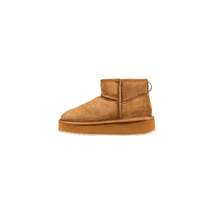 Emu Australia Stinger Micro Flatform 2.0 W13296 para mujer en beige vista lateral