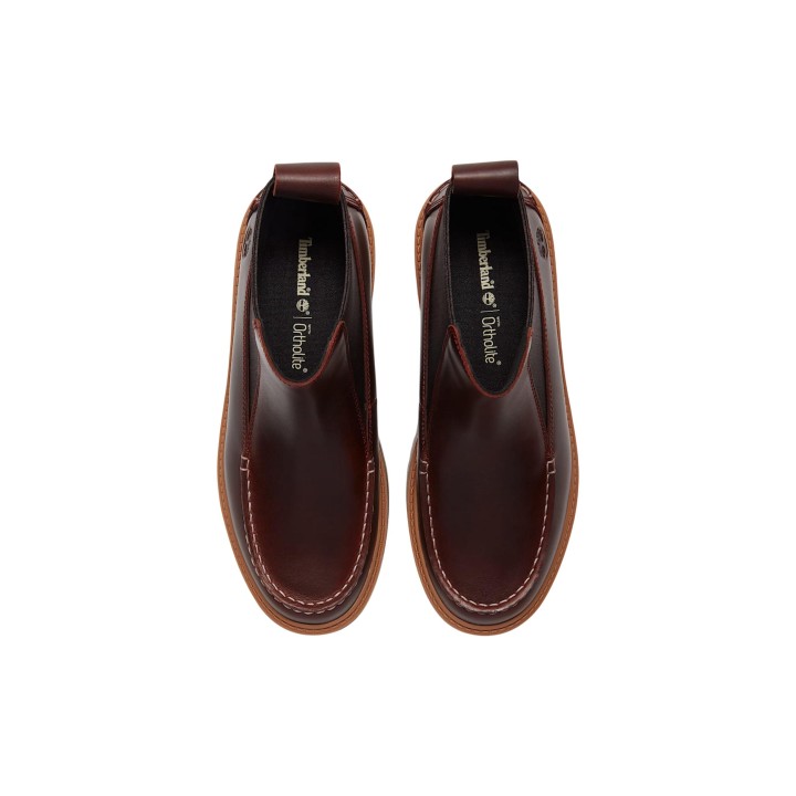 Timberland botines Chelsea de mujer bordeaux STST MID vista superior