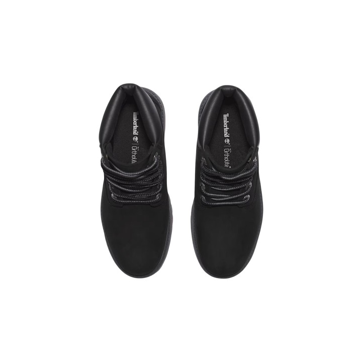 Timberland botas de mujer negras STST 6 IN LACE WATERPROOF detalle superior