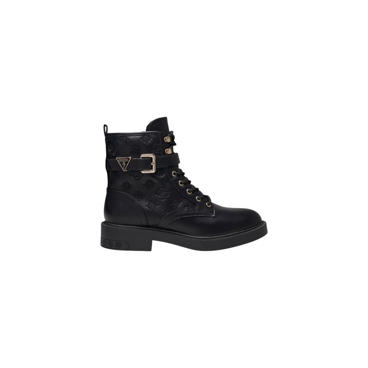 Guess Fellini FLFFEI ELE10 botas de mujer negras vista lateral