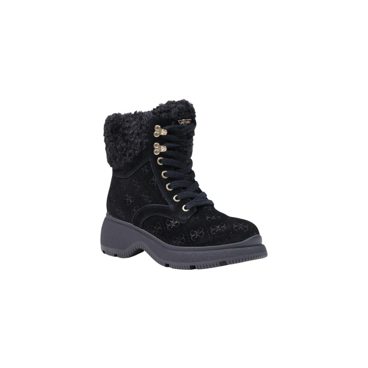 Botas Guess Vikki negras para mujer vista tres cuartos