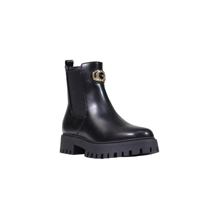 Guess FIDA FLTFID ELE10 botas negras de mujer vista tres cuartos frontal