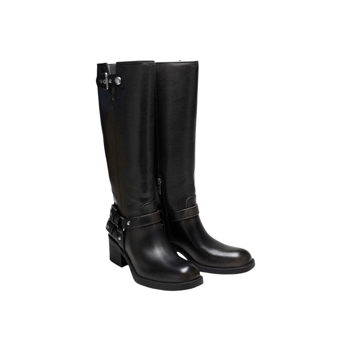 Botas altas negras Guess para mujer MATLEY FLTMAT LEA11 en vista de tres cuartos