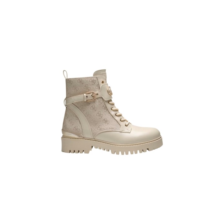 Guess botín de mujer Olanna2 Sour Cream vista lateral
