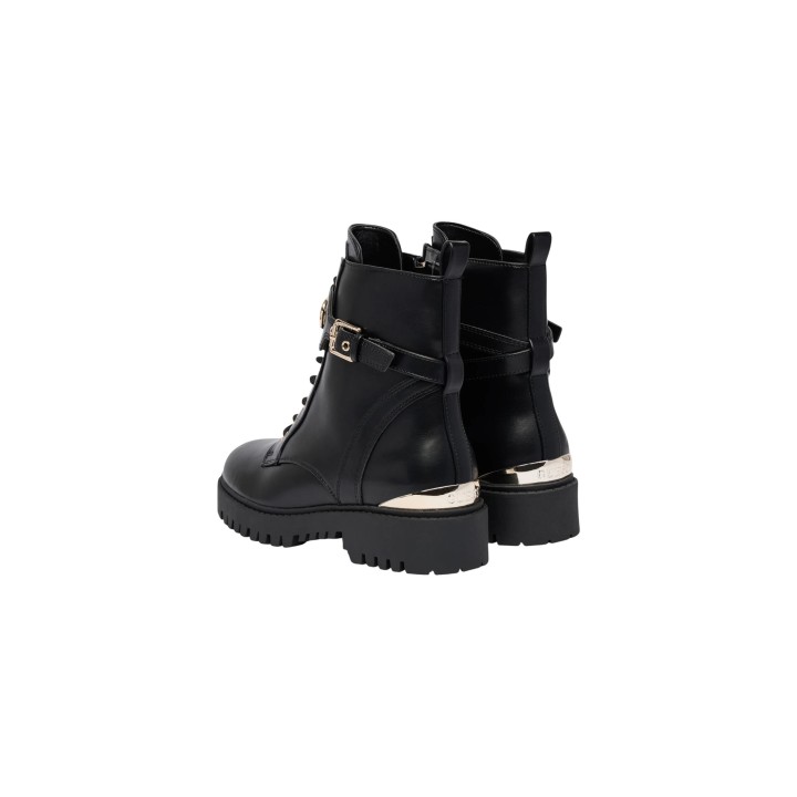 Guess Olanna Fltola Ele10 botines negros de mujer en vista posterior