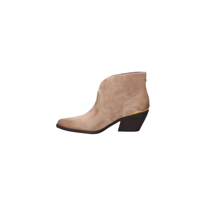 Liu-Jo Austin 03 botín de mujer beige claro vista lateral