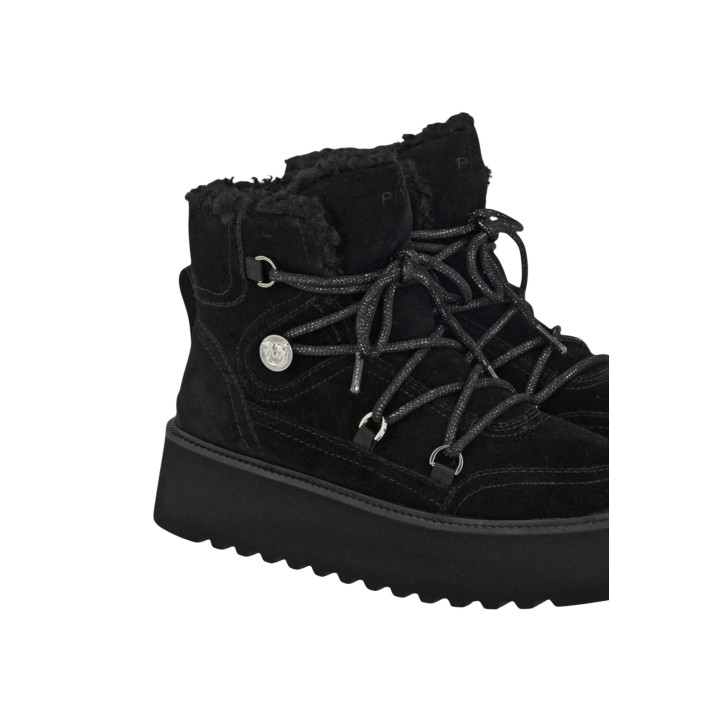 Detalle de botines negros Pinko Martina 01 de mujer