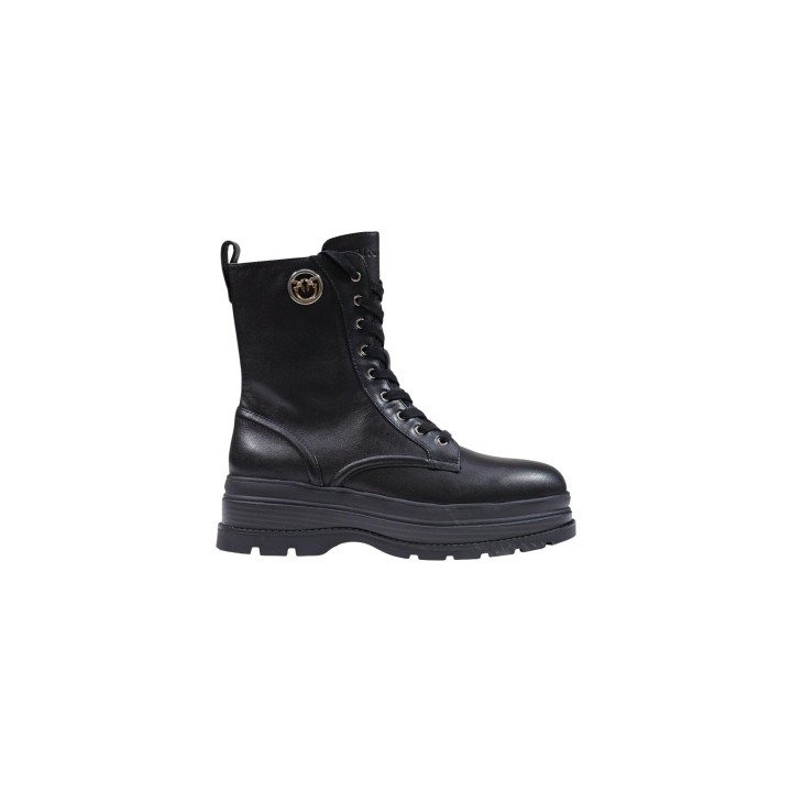 Pinko Eva 05 botas de mujer negras vista lateral