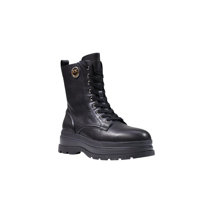 Pinko Eva 05 botas de mujer negras vista tres cuartos