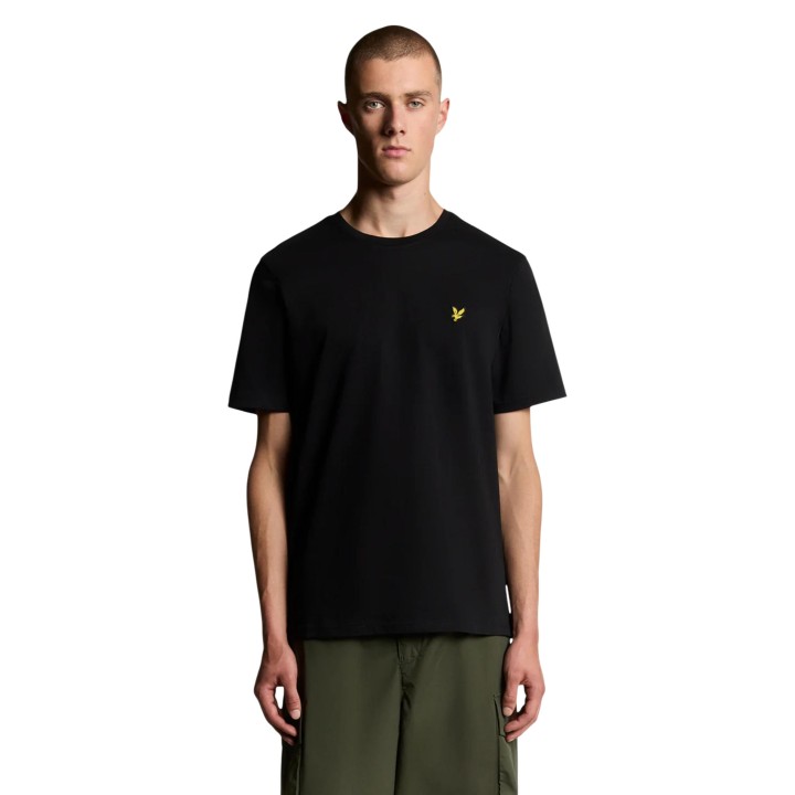 Camiseta Lyle & Scott TS400VOG para hombre negra vista frontal