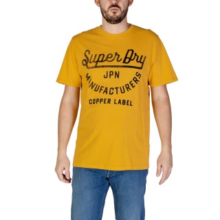 Camiseta de hombre Superdry M1011905A en color ocre vista frontal