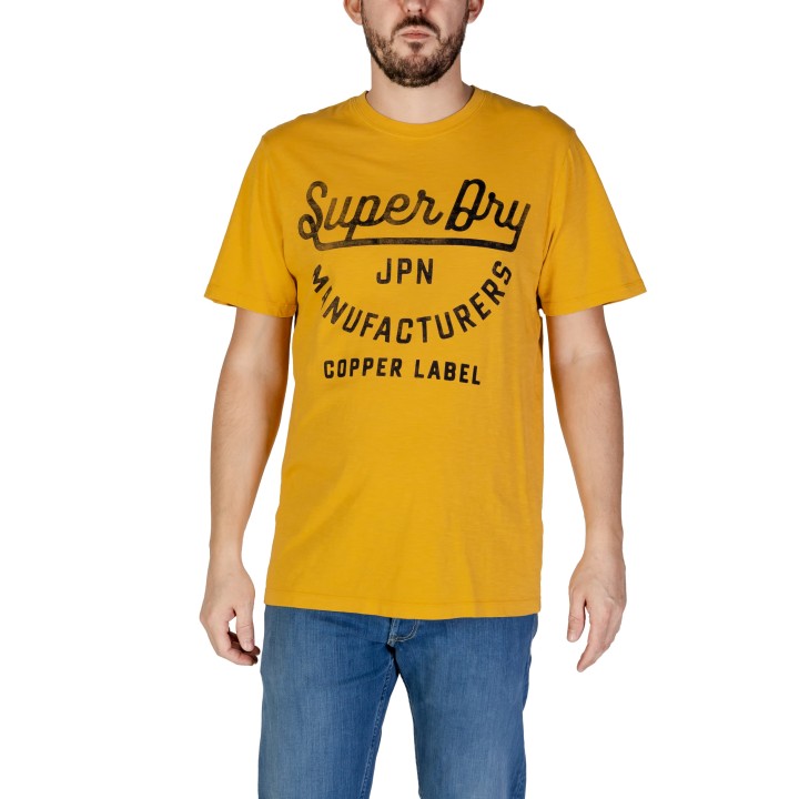 Camiseta de hombre Superdry M1011905A en color ocre vista frontal