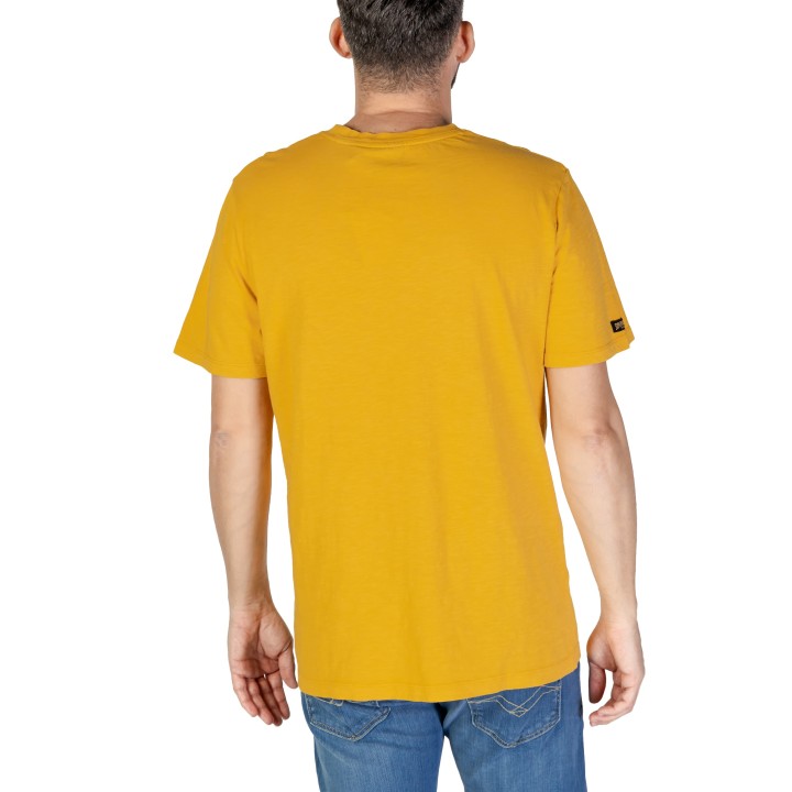 Camiseta de hombre Superdry M1011905A en color ocre vista posterior