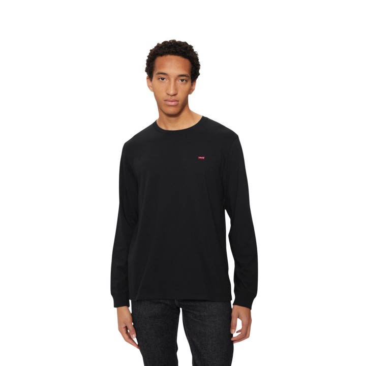 Camiseta Levi's® de hombre negra de manga larga 72848-0009 vista frontal