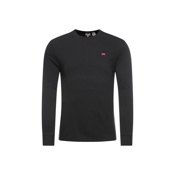 Camiseta Levi's® de hombre negra de manga larga 72848-0009 vista frontal
